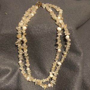 😊Cream crystal and pearl